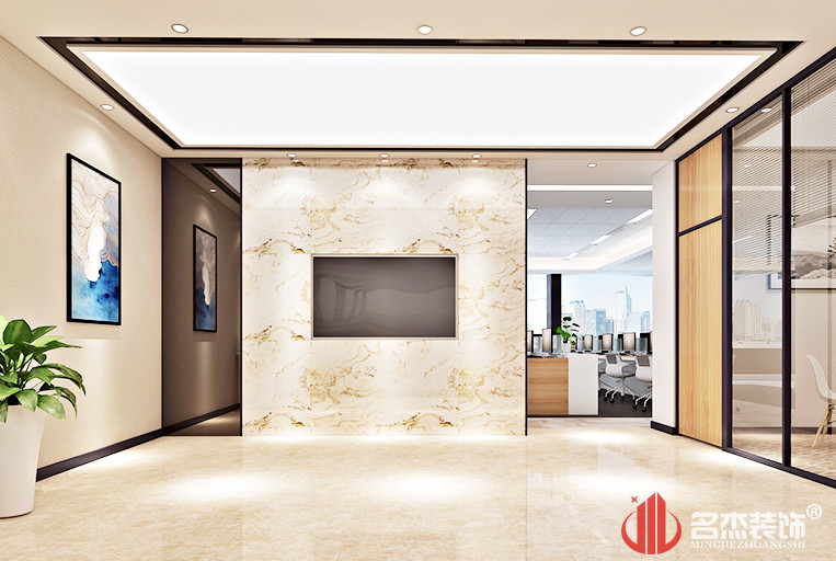 广州恒信集团前台装修设计