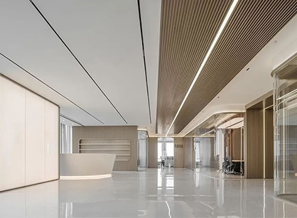 毗连工具方设计语言的办公室装修设计空间是怎样打造——朱雀投资